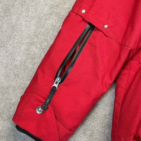 adidas Remix US 971 Jacket Men's Medium Red 1/2 Zip Lined Hooded Water Resistant - Picture 5 of 16